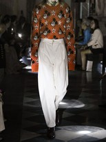 Thumbnail for your product : Gucci 18cm High Waisted Pleated Cotton Pants