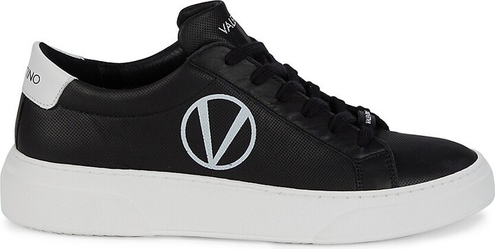 Valentino by Mario Valentino Febo Sauvage Point Leather Sneakers - ShopStyle