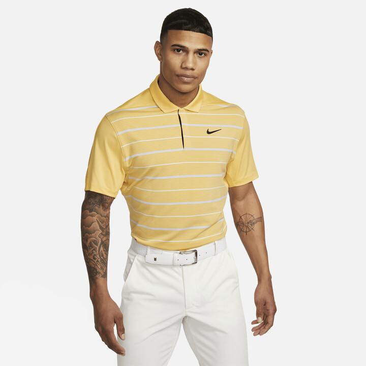 gelijkheid Schande parlement Nike Men's Dri-FIT Tiger Woods Striped Golf Polo in Brown - ShopStyle