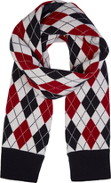 Thumbnail for your product : Moncler Gamme Bleu Red & Navy Argyle Scarf