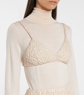 Thumbnail for your product : Miu Miu Quilted nylon bralette
