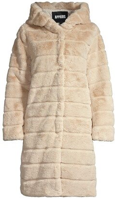 Apparis Celina 2 Paneled Faux Fur Coat