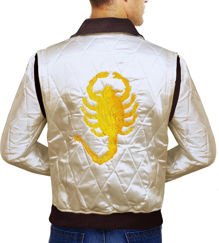 OBX Fashion Famous Drive Scorpion Jacket by Ryan Gosling - Satin Fabric ...