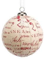 Thumbnail for your product : ALLSTATE Linen Ball Ornament