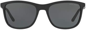Giorgio Armani Ar8087 56 Brown Square Sunglasses