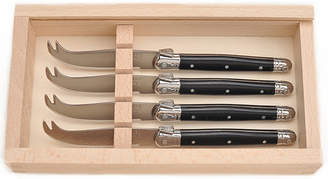 Jean Dubost Le Thiers Black Cheese Knives (Set of 4)