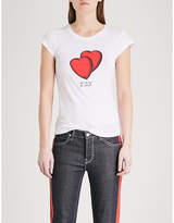 ZADIG & VOLTAIRE Skinny Heart cotton-blend T-shirt