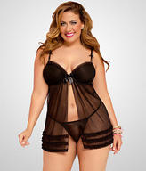 Thumbnail for your product : Seven Til Midnight Seven 'til Midnight Fun And Frills Babydoll Set Plus Size