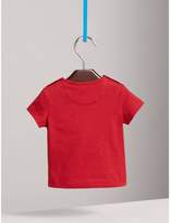 Thumbnail for your product : Burberry Check Pocket Cotton T-shirt