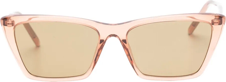 Saint Laurent Eyewear Geometric-Frame Sunglasses