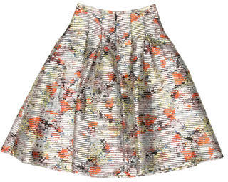 Erdem Silk-Blend Knee-Length Skirt