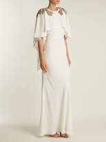 Thumbnail for your product : Alexander McQueen Embellished Crepe Gown - Womens - Ivory