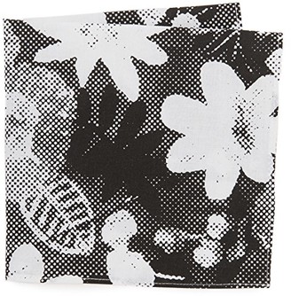 The Hill-Side Big Halftone Floral Print Pocket Square