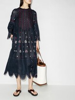 Thumbnail for your product : Vita Kin Blue Jacqueline Embroidered Linen Dress