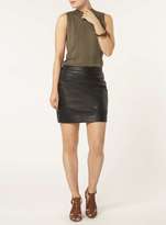 Thumbnail for your product : Dorothy Perkins Khaki Shell Top