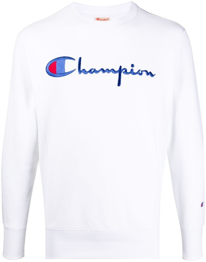 champion embroidered logo sweatshirt
