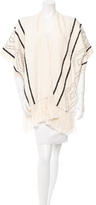 Thumbnail for your product : Ulla Johnson Fringe-Trimmed Patterned Poncho