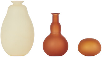 Verre D’Onge SSENSE Exclusive Pink & White Small Vase Set
