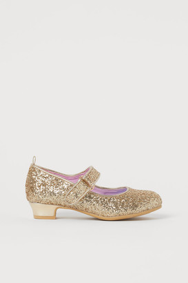 H&M Glittery Dress-up Shoes - Gold