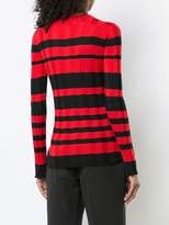 Thumbnail for your product : Derek Lam Long Sleeve Striped Wide Rib Crewneck Pullover