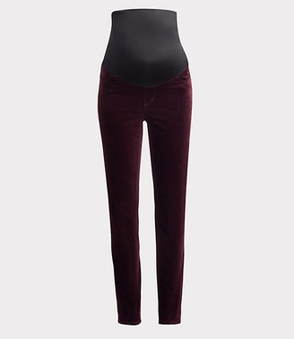 plum velvet trousers