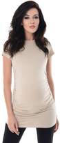 Thumbnail for your product : Purpless Maternity 100% Cotton Pregnancy T-shirt 5025 ( (UK 10), )