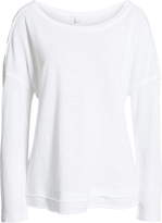 Thumbnail for your product : Caslon R Tiered Hem Textured Cotton Tee