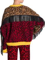 Thumbnail for your product : Alanui Leopard Fringe Sweater