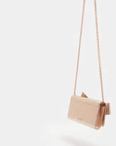 Thumbnail for your product : Ted Baker LYLE Giant knot leather matinee purse with chain