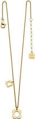 Orla Kiely Flora Four Point Flower Necklace In Gold