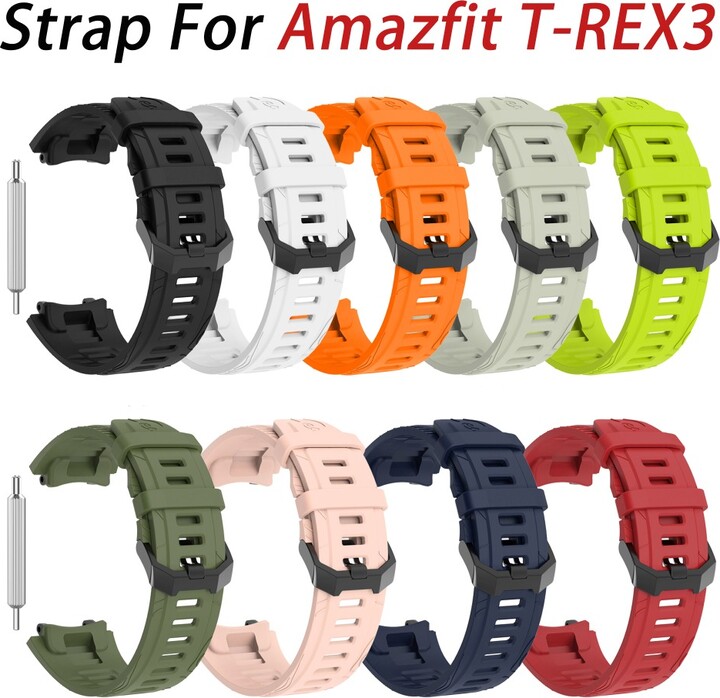 2025 Silicone Band For Amazfit T-REX 3 Soft Strap High Quality Smart Watch With Tool Smart Watch Bracelet Replacemen Accessories