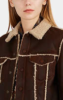 Thumbnail for your product : Saint Laurent Women's Shearling Trucker Jacket - Brown