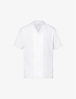 Sunspel Camp-collar regular-fit cotton-jersey shirt