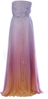 Thumbnail for your product : Marchesa Bow Tie Detail Pleated Long Dress