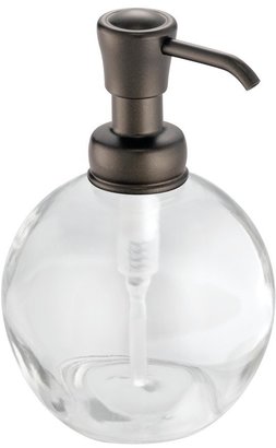 InterDesign York Glass Soap Pump Bronze