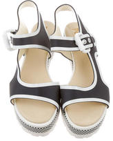 Thumbnail for your product : Pollini Matte Leather Sandals w/ Tags