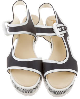 Pollini Matte Leather Sandals w/ Tags