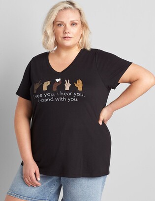 Lane Bryant I See You Graphic Tee