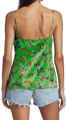 L'Agence Jane Printed Silk Camisole Top - ShopStyle
