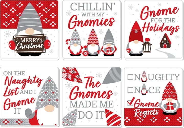 Big Dot Of Happiness Christmas Gnomes Funny Holiday Party Decorations
