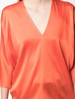 Thumbnail for your product : Antonelli V-neck silk-blend top