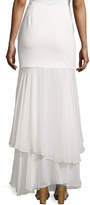 Thumbnail for your product : Haute Hippie Tiered Maxi Skirt, Swan