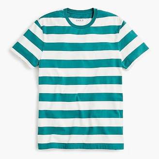 J.Crew Mercantile Broken-in T-shirt in turquoise stripe