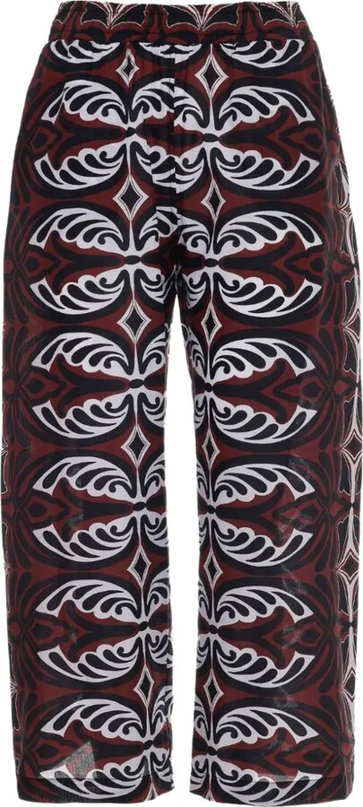 Devotion Patterned Elasticated-Waistband Trousers