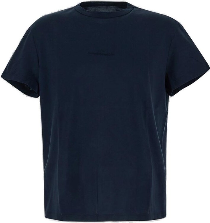 Maison Margiela Logo Embroidered Crewneck T-Shirt