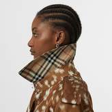 Thumbnail for your product : Burberry Exaggerated Cuff Deer Print Nylon Trench Coat