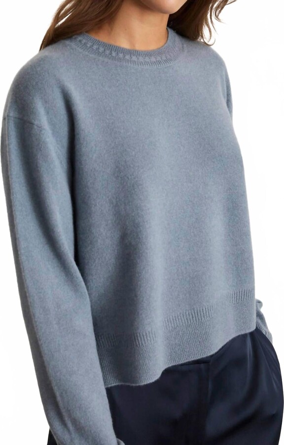 Tanya Taylor Lexia Cashmere Sweater In Steel Blue
