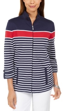 karen scott plus size fleece jacket