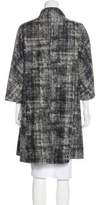Thumbnail for your product : Eileen Fisher Knee-Length Tweed Coat