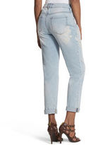 Thumbnail for your product : Chico's Platinum Denim Lace Embroidered Boyfriend Jeans